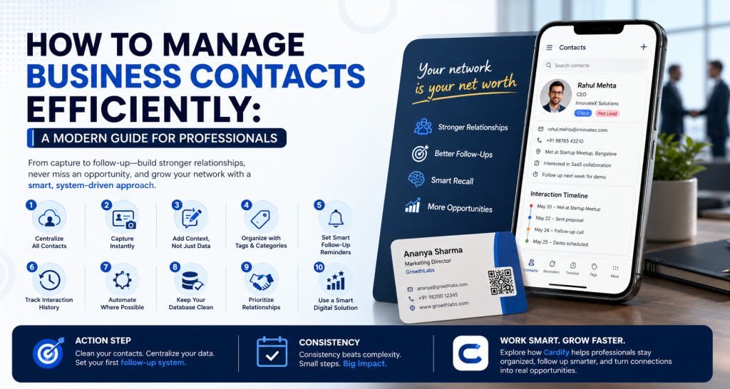 How to Manage Business Contacts Efficiently